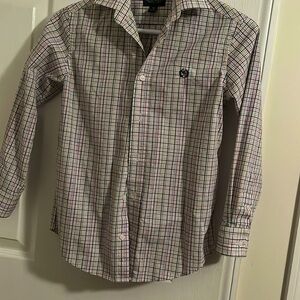 Ralph Lauren Boys Long sleeve button down multi plaid shirt. Worn once